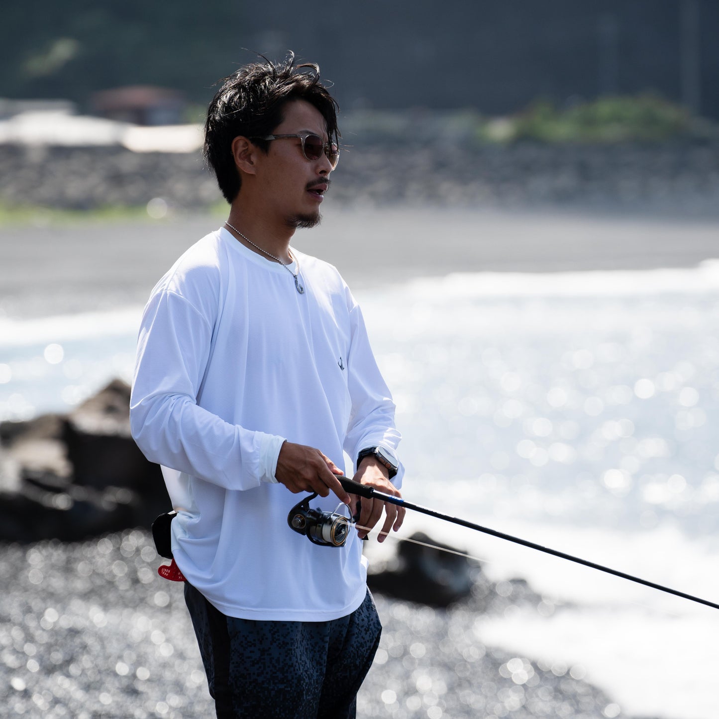 超速乾ドライロングシャツⅡ【WHITE】-THINNEST SUPER DRY SHIRT-