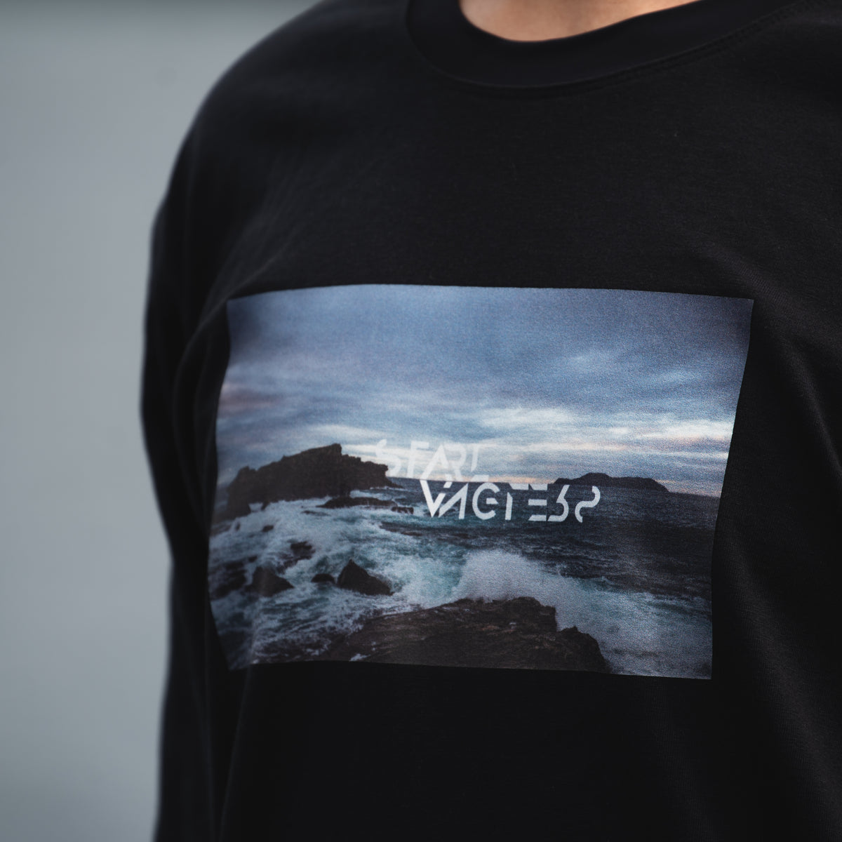 HYBRID LONG TSHIRT -BLACK-
