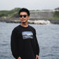HYBRID LONG TSHIRT -BLACK-