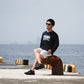 HYBRID LONG TSHIRT -BLACK-